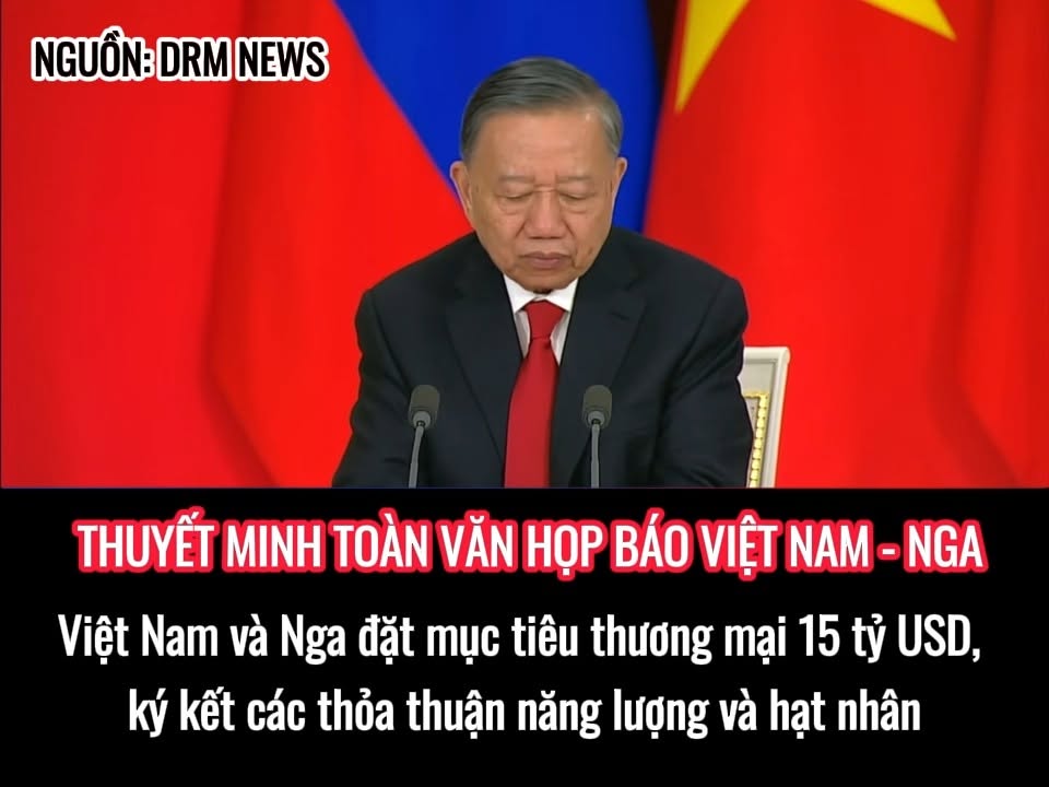 TỔNG BÍ THƯ TÔ LÂM: NGA CÓ VỊ TRÍ ĐẶC BIỆT